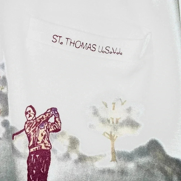 Vintage On Stage Sport Fine Wear St. Thomas U.S.V.I. Size XL Golf Polo - Picture 4 of 5